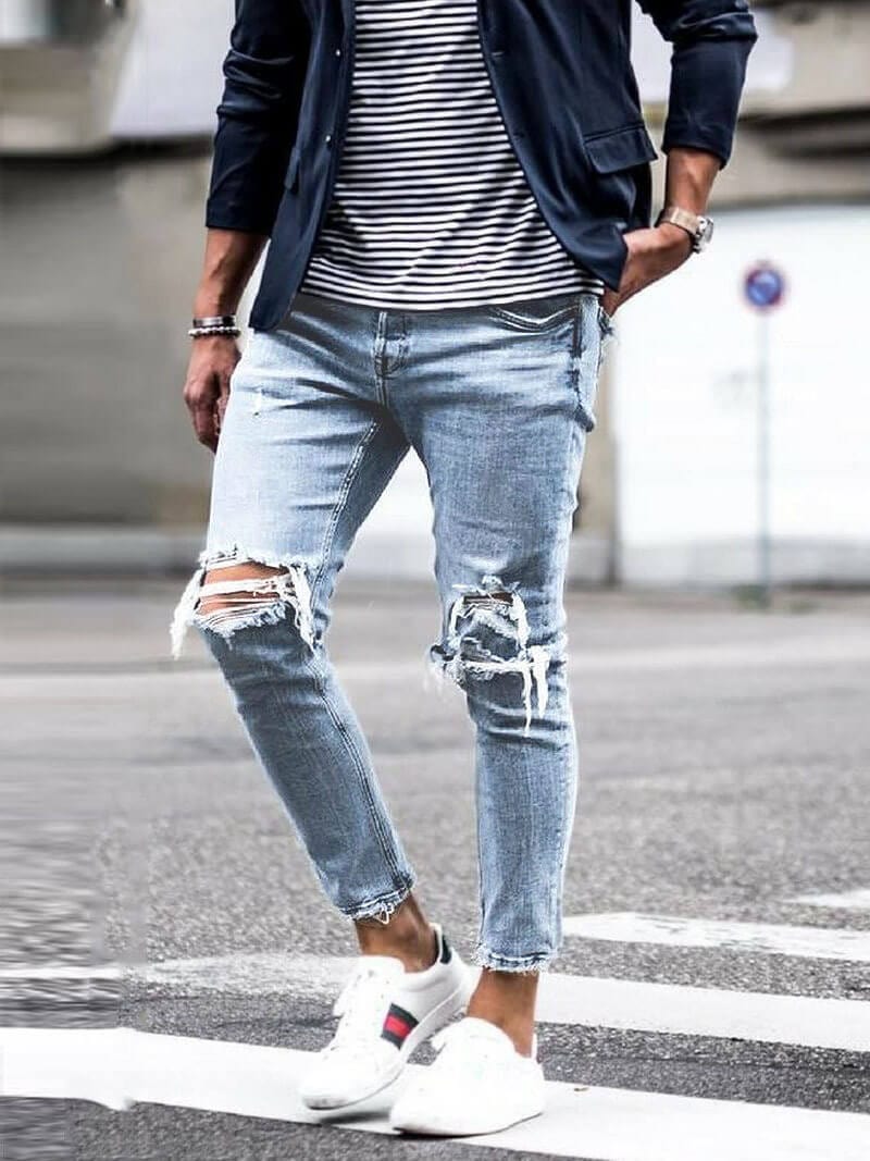 Thomas|Summer Ripped Jeans