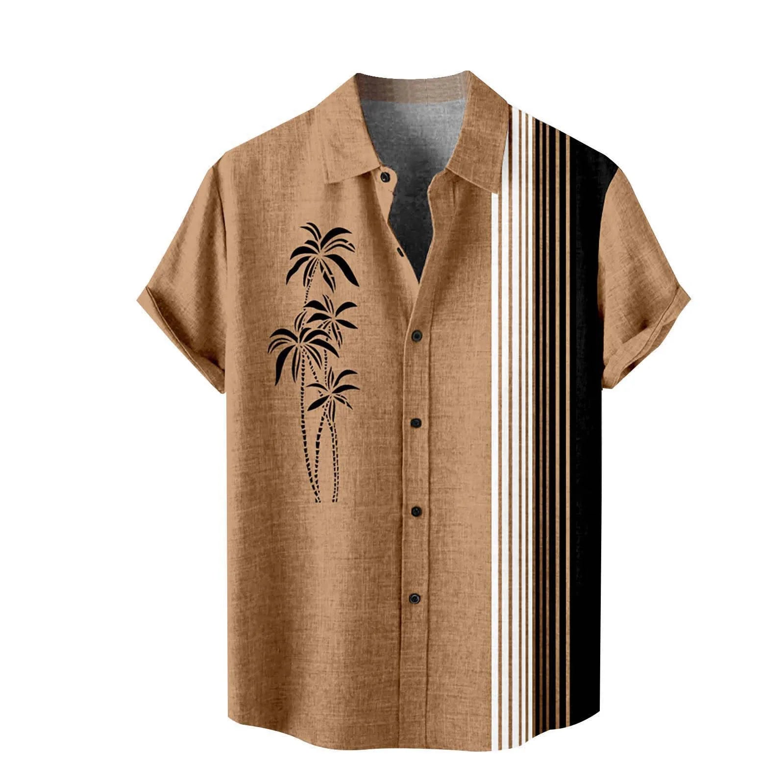 Men's Coconut Tree Printed Hawaiian Shirt