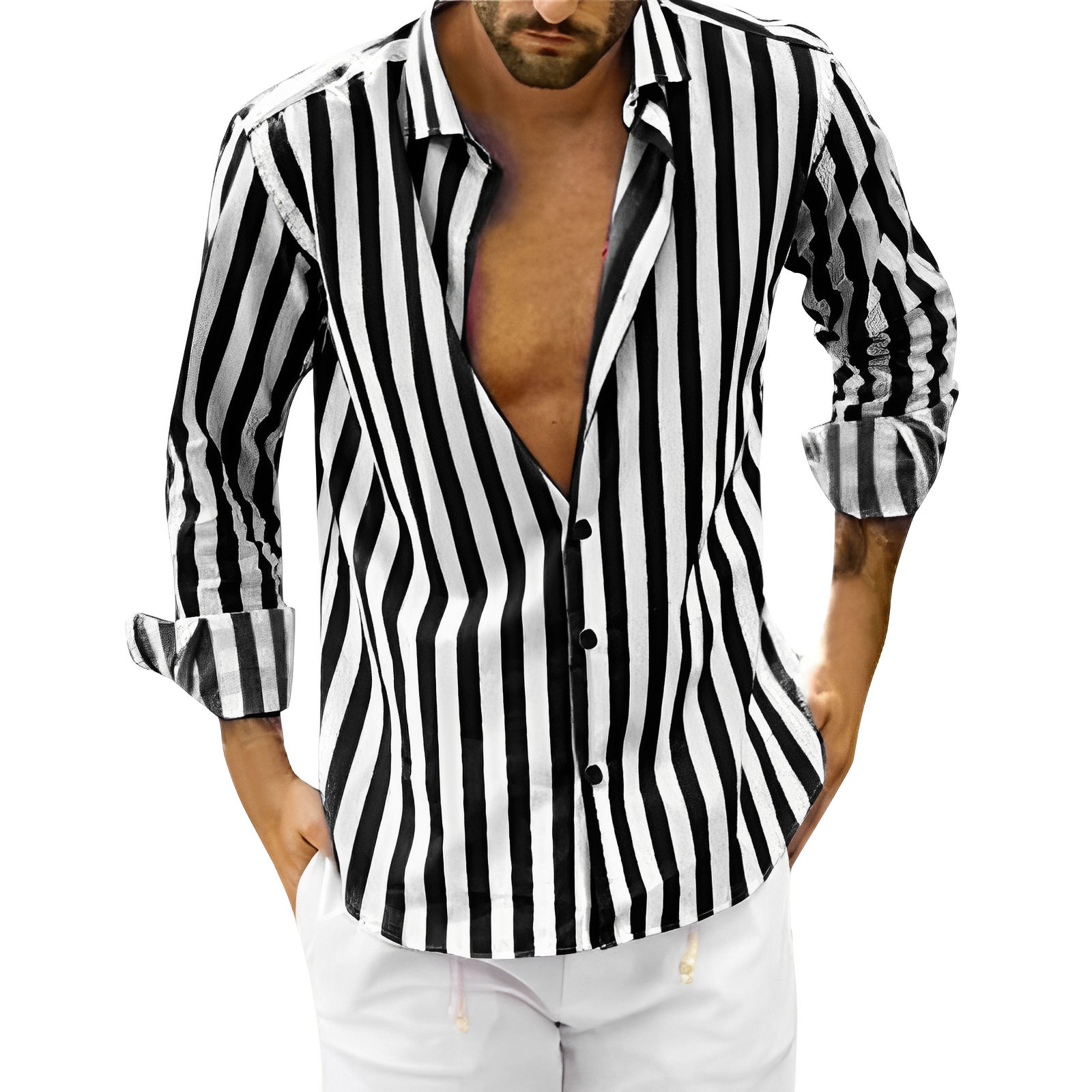 Island Summer Striped & Casual Shirt