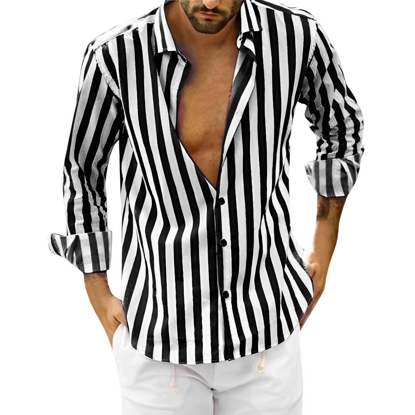 Island Summer Striped & Casual Shirt