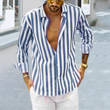 Island Summer Striped & Casual Shirt