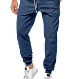 Relaxed Men's Casual Pants in Solid Color Design