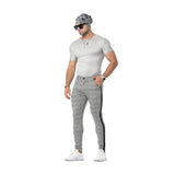 Mens Plaid Casual Stretch Pants