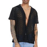 Lapel | See-through Men's Summer Shirt