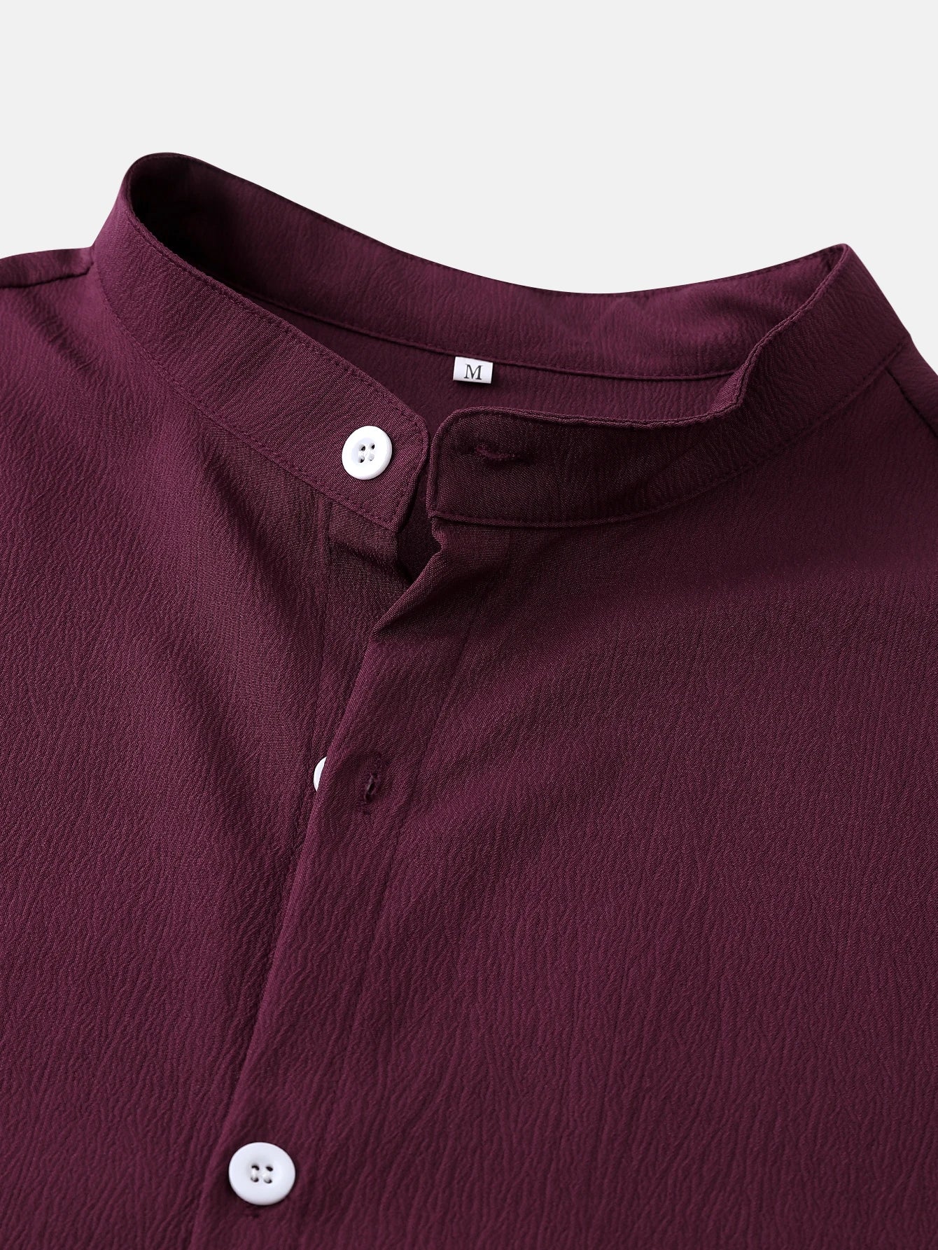Men's Short Sleeve Button Down Henley Shirt