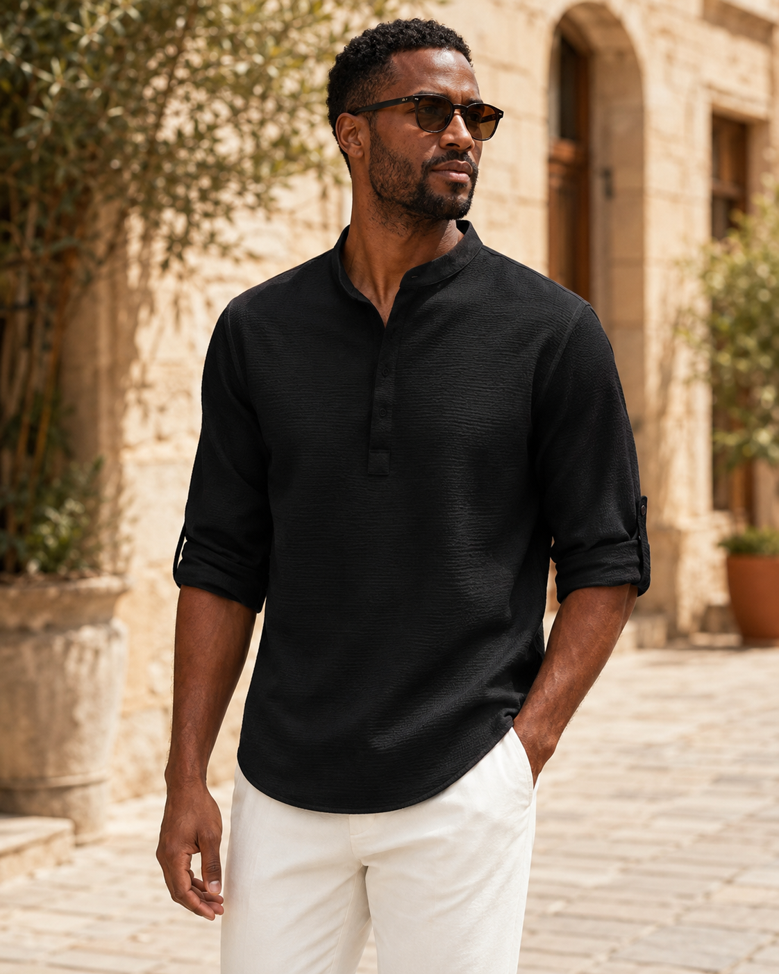 Lorenzo™ Cotton Linen Shirt