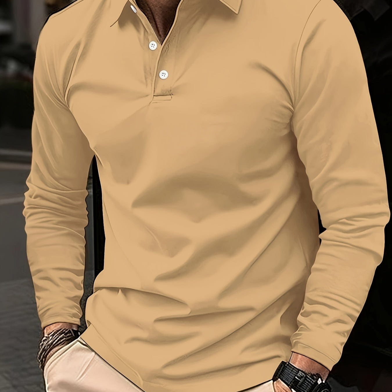Atlas | Long sleeve Polo for Men